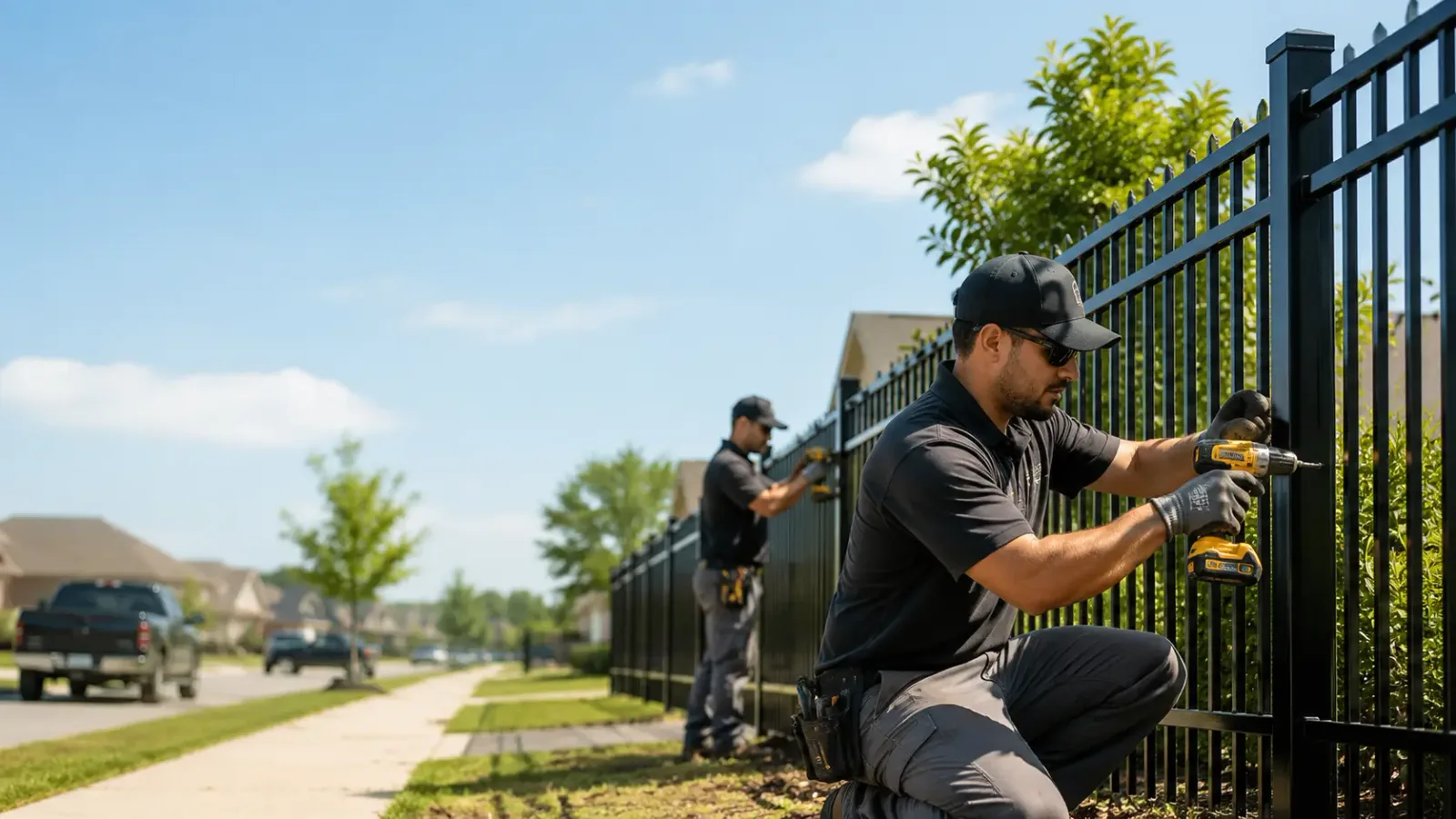 Metal Fence Installation in Lolita, TX